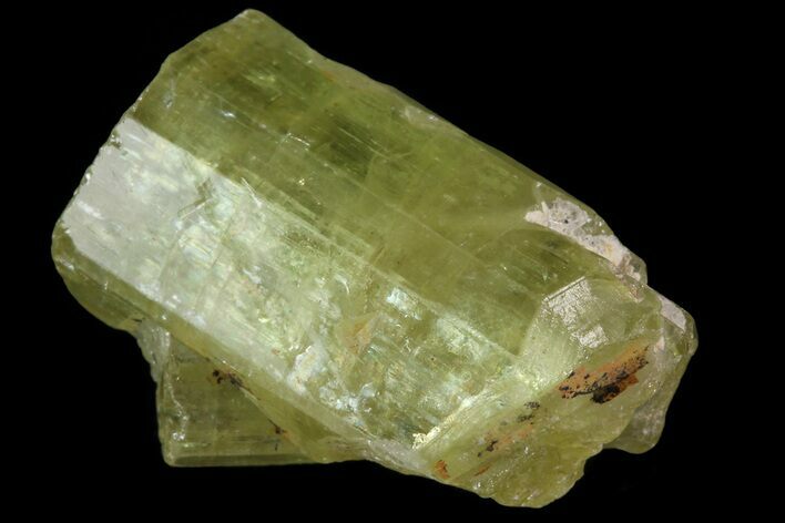 Bargain Lustrous Yellow Apatite Crystal - Morocco #82576